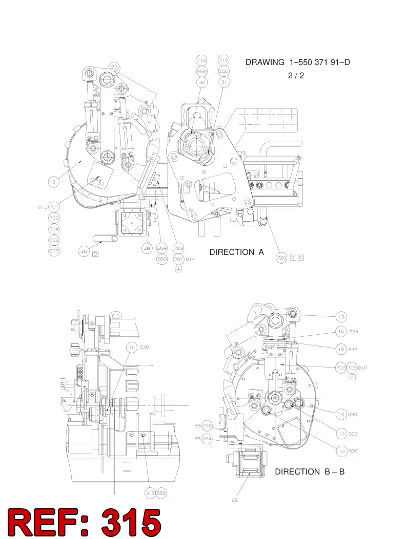 55093431 550 934 31 Hexagon head screw - Sandvik Technical Drawing