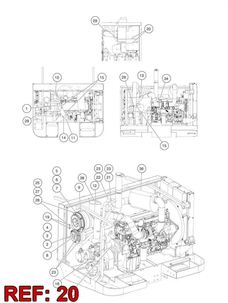 55093542 550 935 42 Hose, Air - Sandvik Technical Drawing