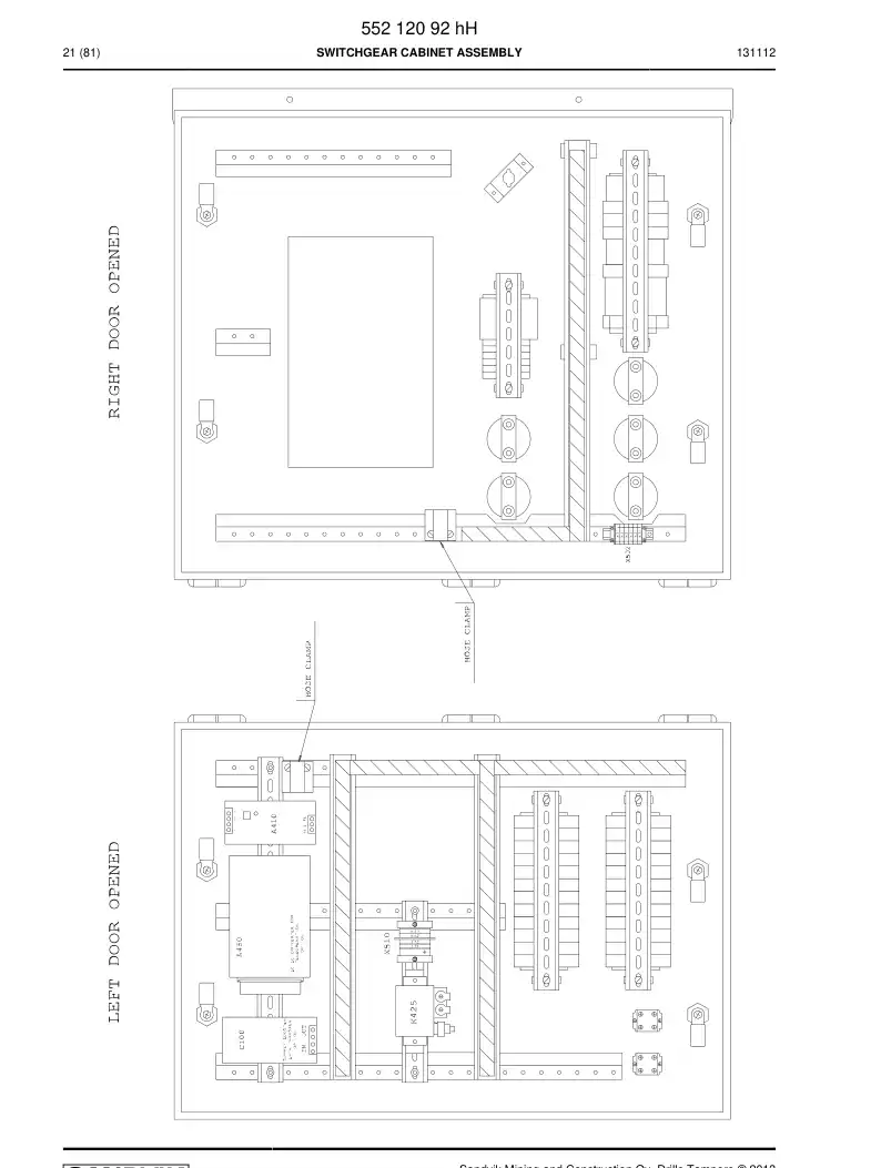 55093560b 550 935 60b Circuit Breaker - Sandvik Technical Drawing