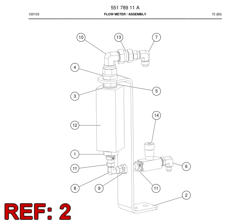 55093572 550 935 72 Plate - Sandvik Technical Drawing