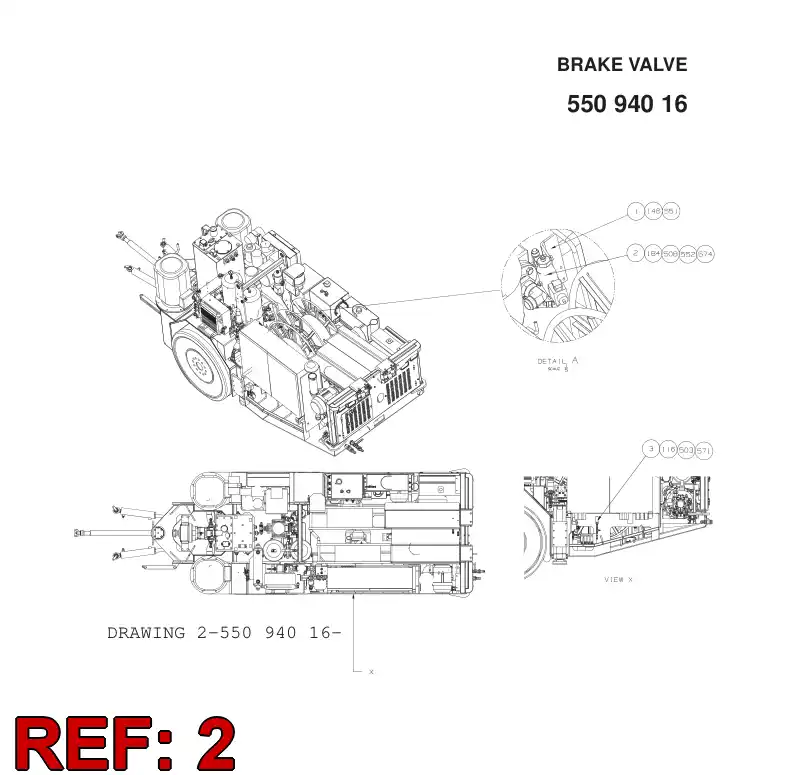 55093649 550 936 49 ASSEMBLY - Sandvik Technical Drawing