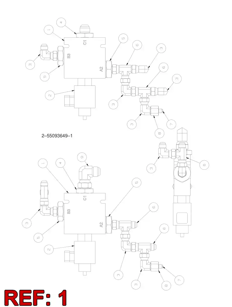 55093655 550 936 55 Frame - Sandvik Technical Drawing