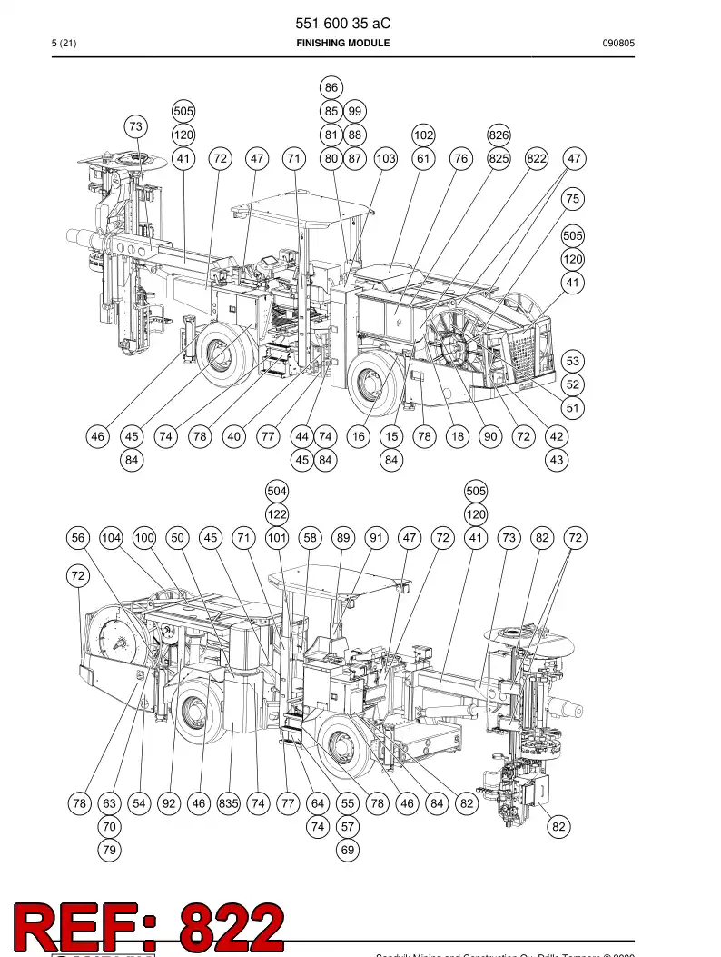 55093691a 550 936 91a Decal - Sandvik Technical Drawing