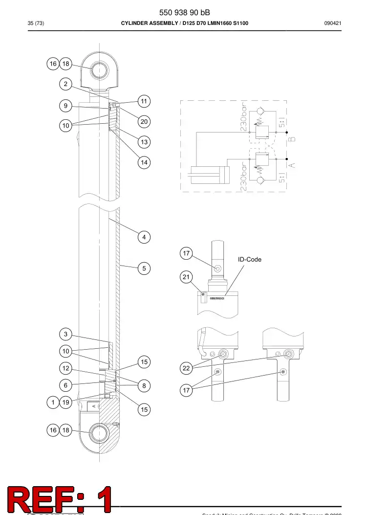 55093748 550 937 48 Manta - Sandvik Technical Drawing