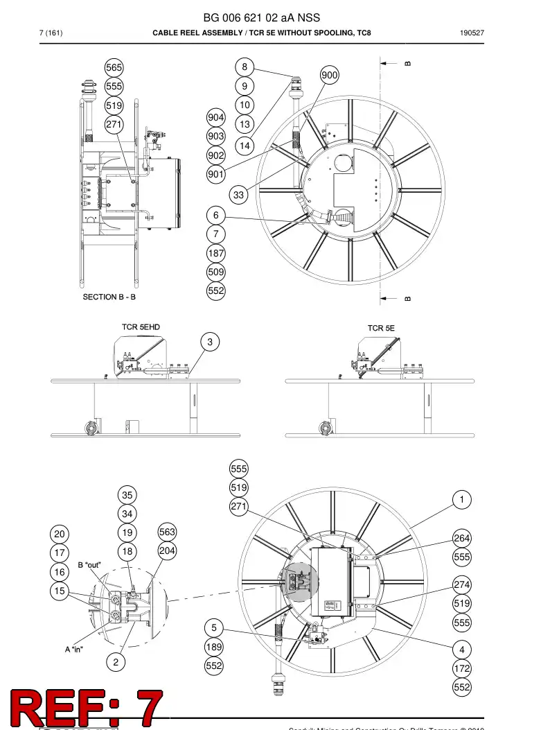 55093749 550 937 49 Plate - Sandvik Technical Drawing