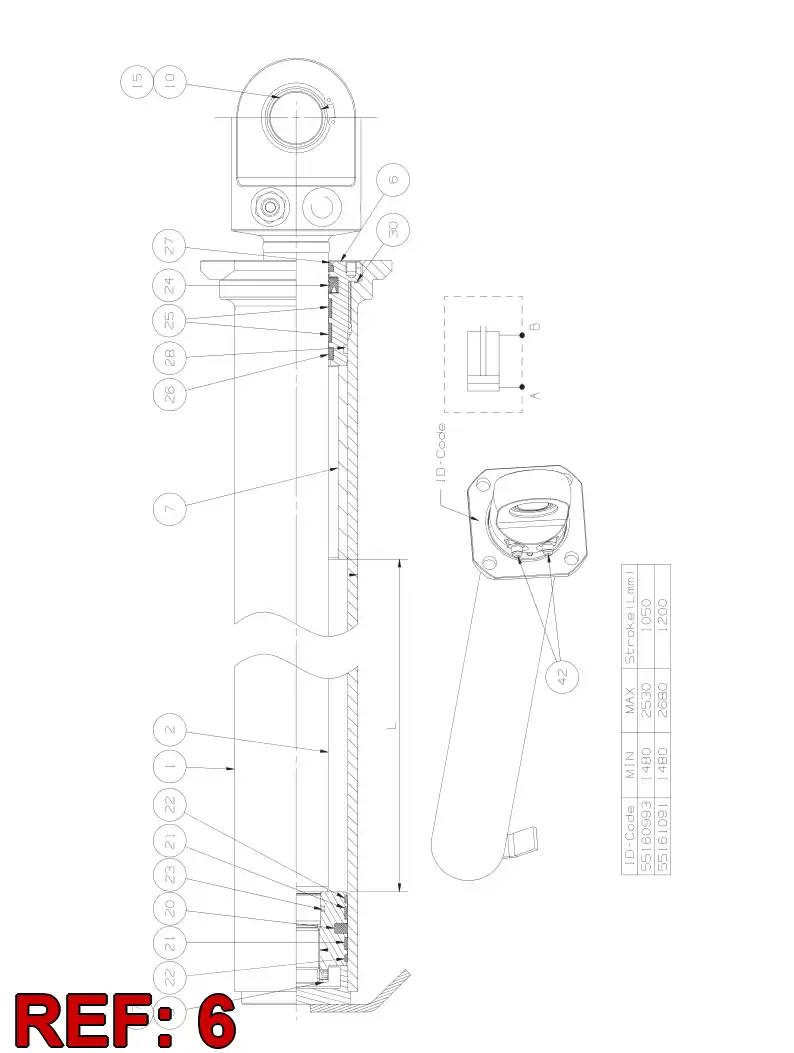 55093808 550 938 08 FRONT COVER - Sandvik Technical Drawing