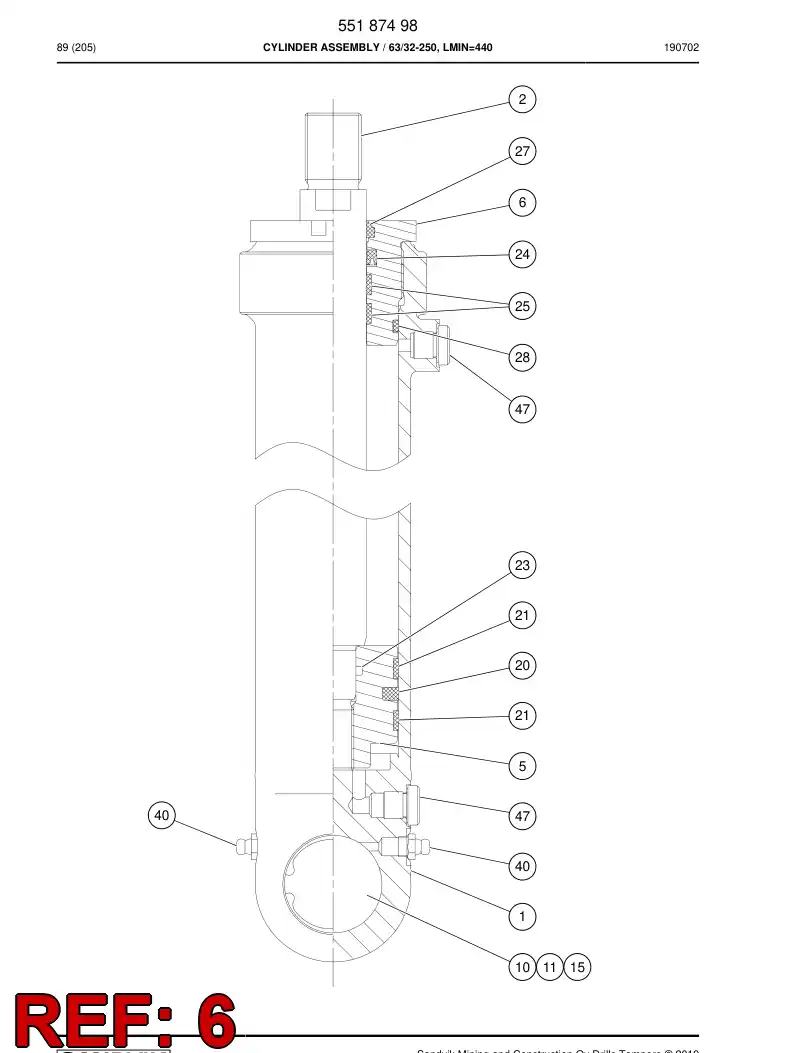 55093899d 550 938 99d Cover, Front - Sandvik Technical Drawing