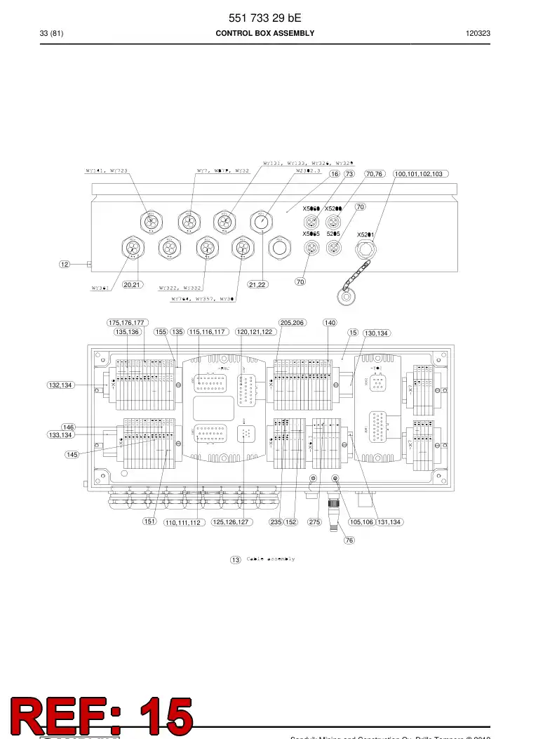 55094001a 550 940 01a Plate, Mounting - Sandvik Technical Drawing