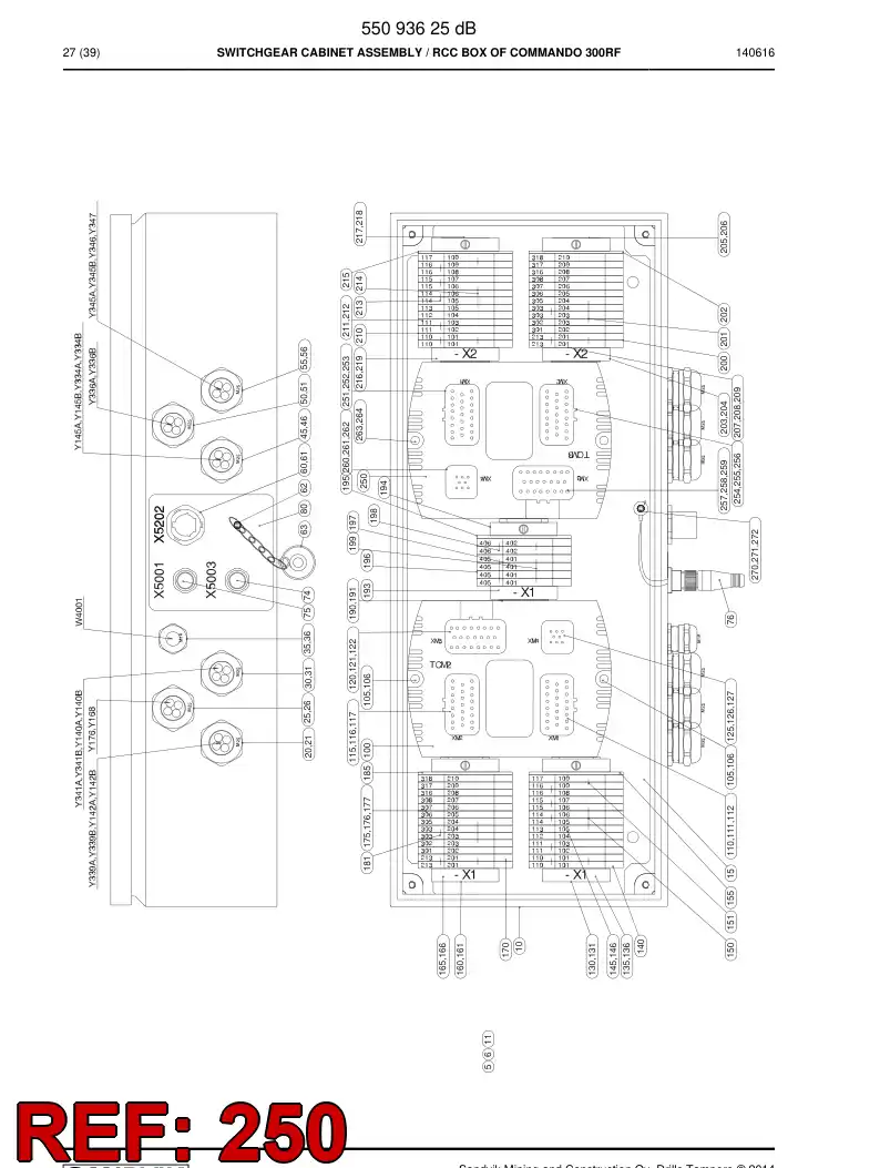 55094012a 550 940 12a Programmed Electronic Assembly - Sandvik Technical Drawing