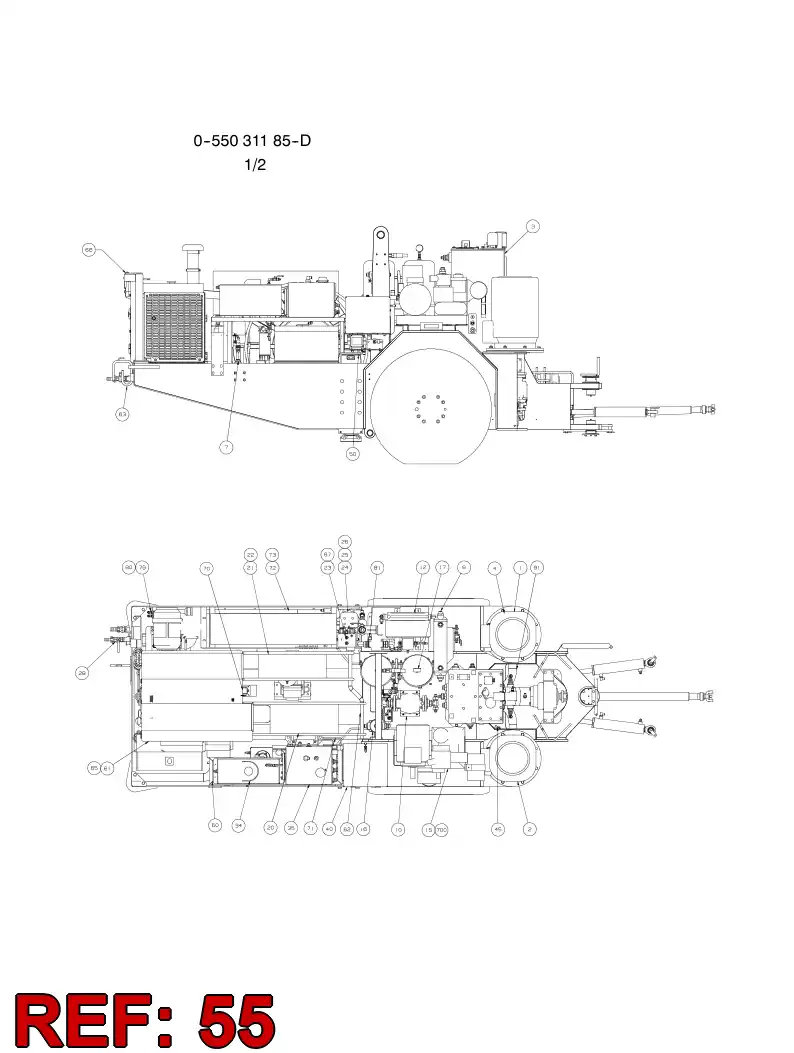 55094016 550 940 16 BRAKE VALVE - Sandvik Technical Drawing