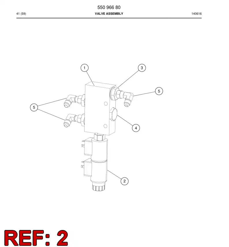 55094101 550 941 01 Seal Kit - Sandvik Technical Drawing