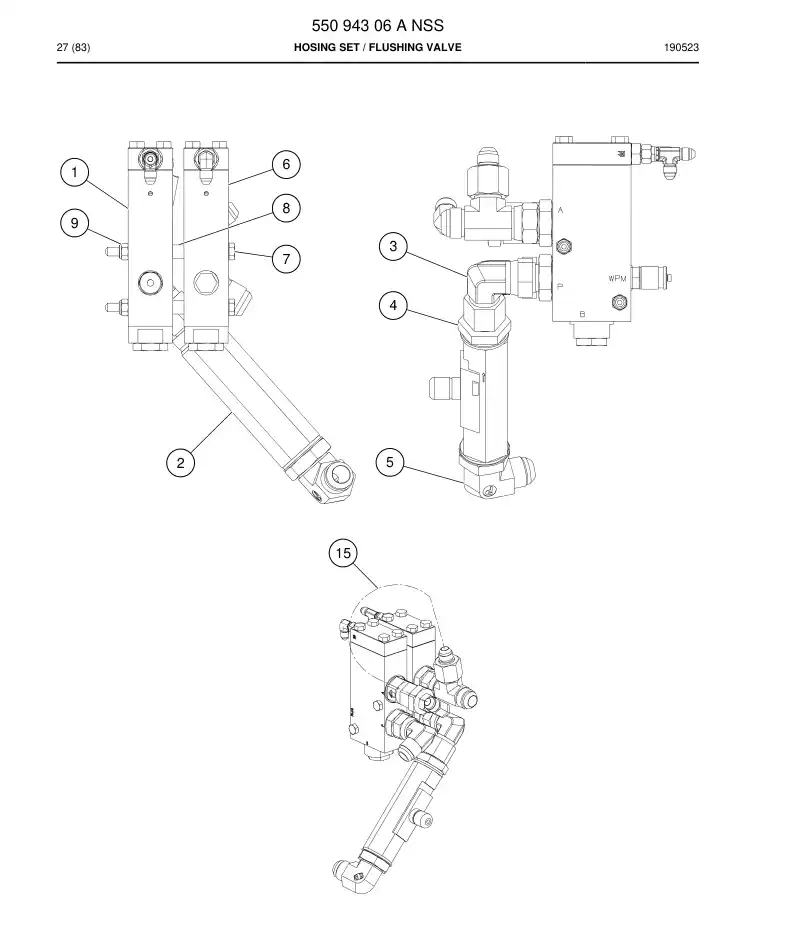 55094306 550 943 06 Hosing Set - Sandvik Technical Drawing