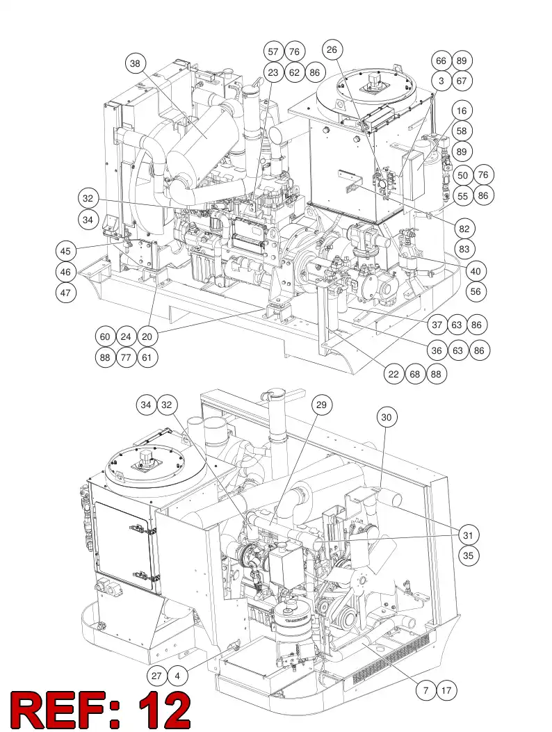 55094572 550 945 72 AIR FILTER ASSEMBLY - Sandvik Technical Drawing