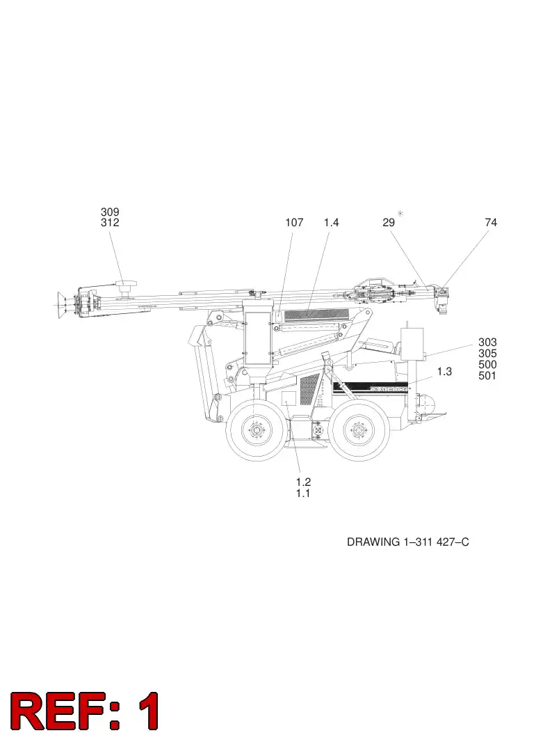 55094616 550 946 16 DECAL SET - Sandvik Technical Drawing