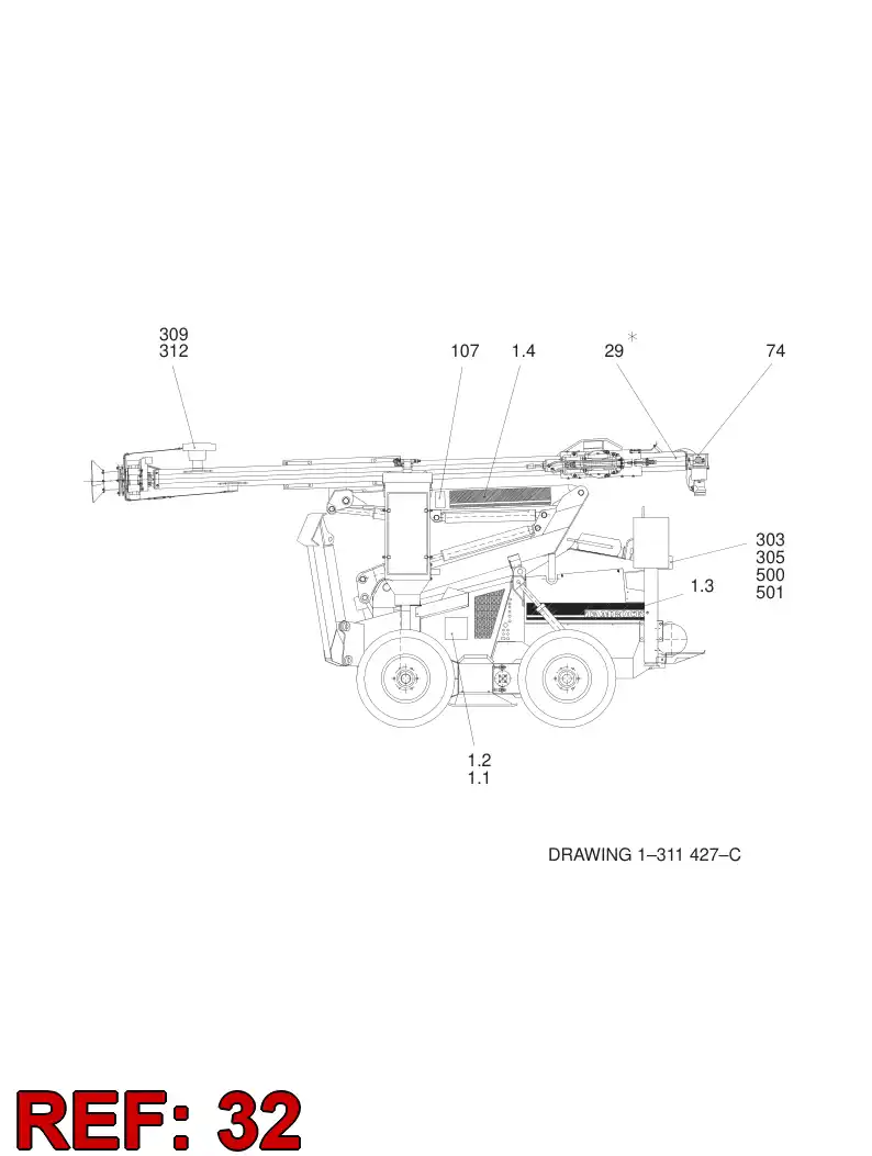 55094617 550 946 17 DECAL - Sandvik Technical Drawing