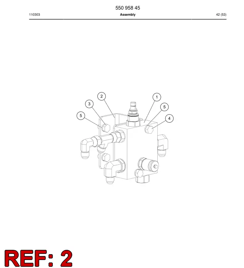 55094626 550 946 26 Bracket, Mounting - Sandvik Technical Drawing