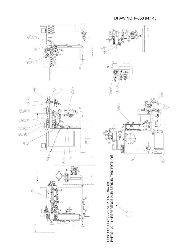 55094745 550 947 45 CONTROL BOX ASSEMBLY - Sandvik Technical Drawing