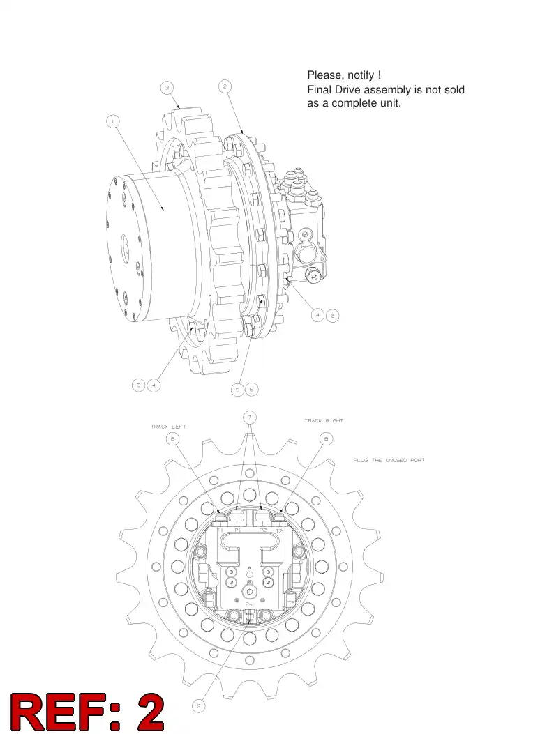 55094749 550 947 49 Flange - Sandvik Technical Drawing