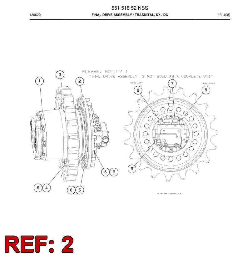 55094749d 550 947 49d Flange - Sandvik Technical Drawing