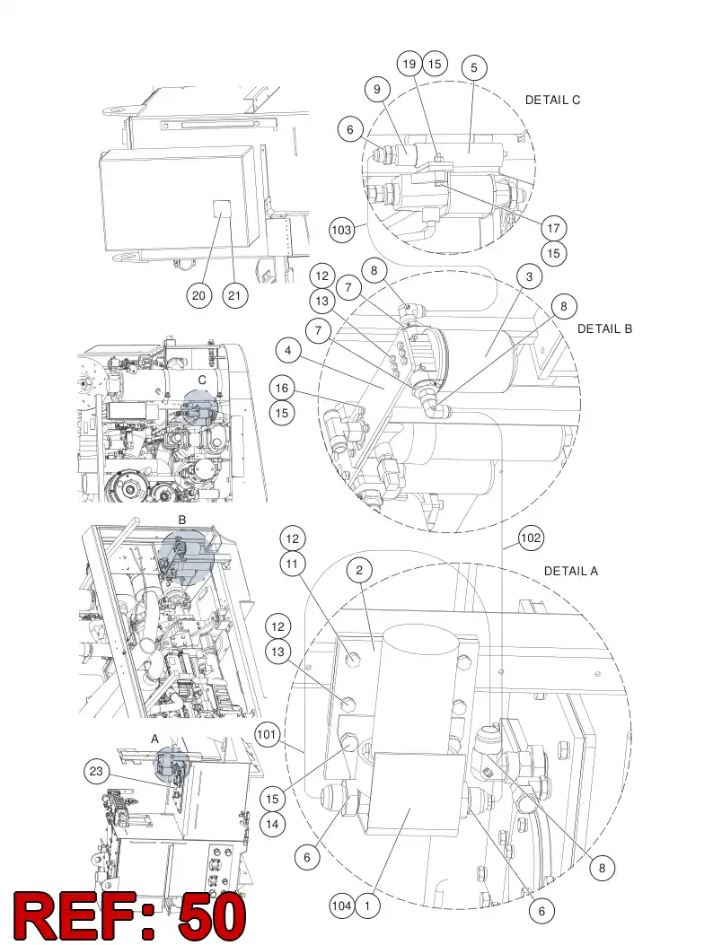 55095406 550 954 06 Seal kit - Sandvik Technical Drawing