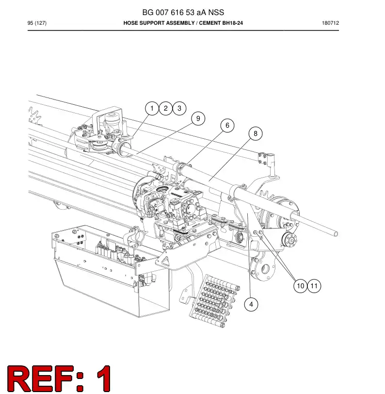 55095428c 550 954 28c Bracket - Sandvik Technical Drawing