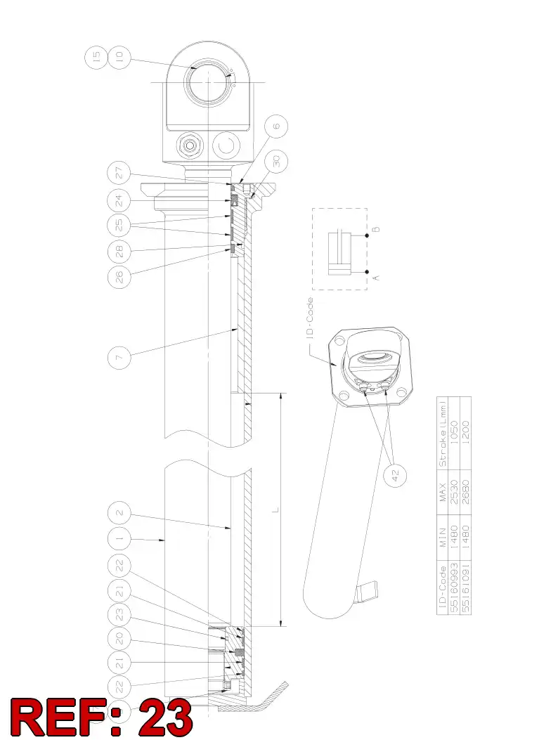 55095482 550 954 82 O-RING - Sandvik Technical Drawing