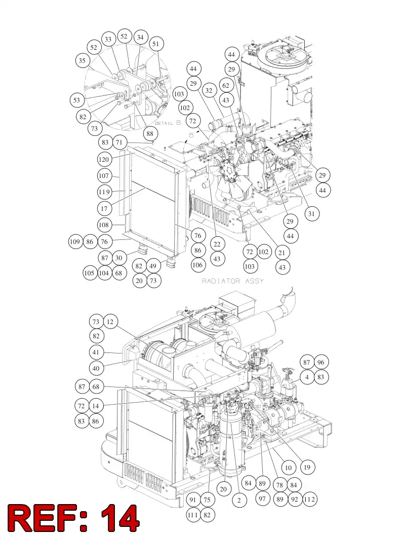 55095578 550 955 78 Supporting block - Sandvik Technical Drawing
