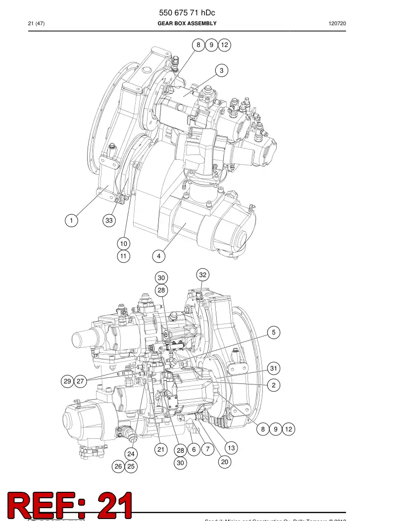 55096219 550 962 19 Hose support - Sandvik Technical Drawing