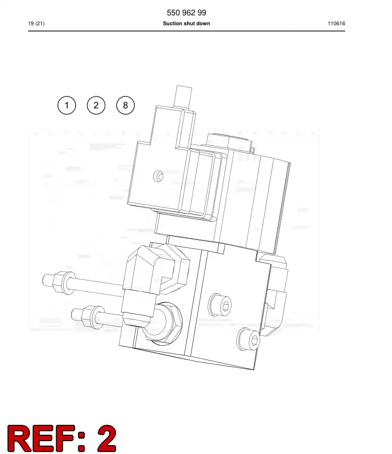 55096295 550 962 95 Pneumatic diagram - Sandvik Technical Drawing