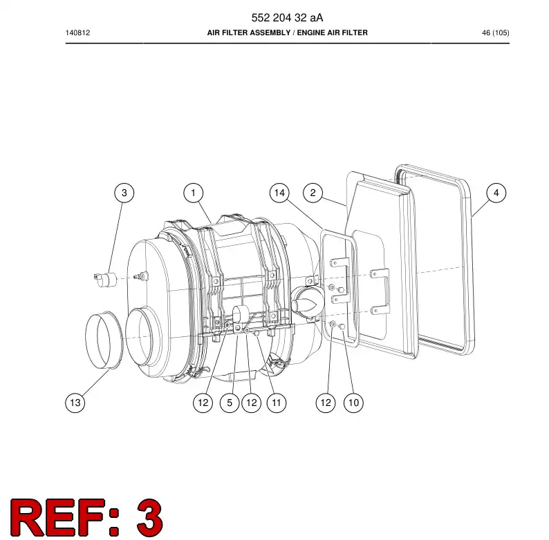55096297 550 962 97 Indicator, Service - Sandvik Technical Drawing