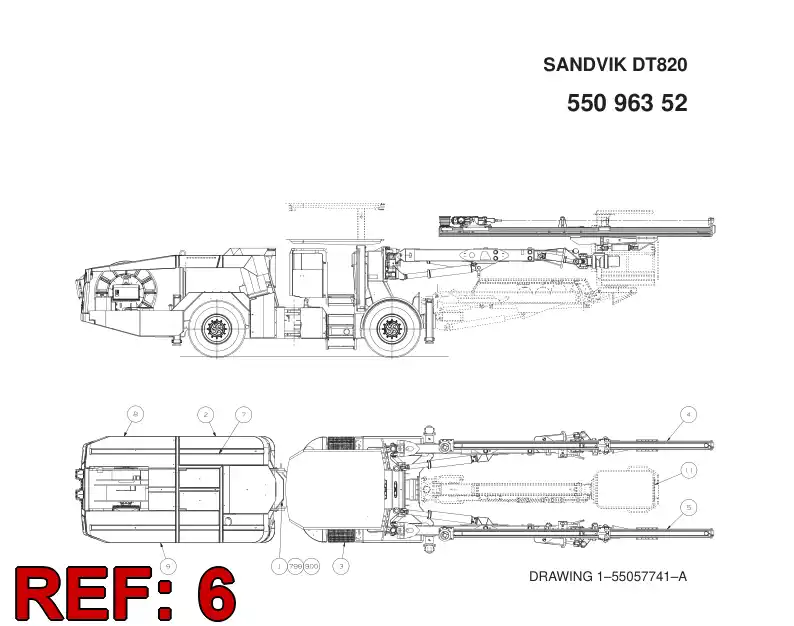 55096347 550 963 47 FINISHING MODULE - Sandvik Technical Drawing