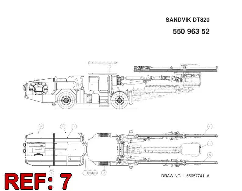 55096348 550 963 48 ELECTRIC MODULE - Sandvik Technical Drawing