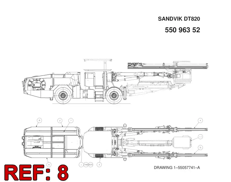 55096349 550 963 49 OPTION MODULE - Sandvik Technical Drawing