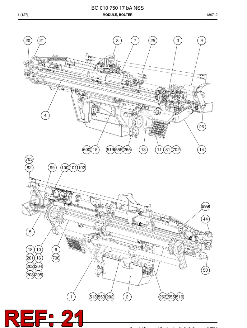 55096549 550 965 49 Nozzle - Sandvik Technical Drawing