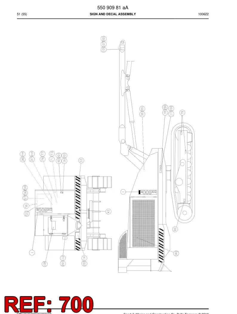 55096681 550 966 81 Transportation drawing - Sandvik Technical Drawing