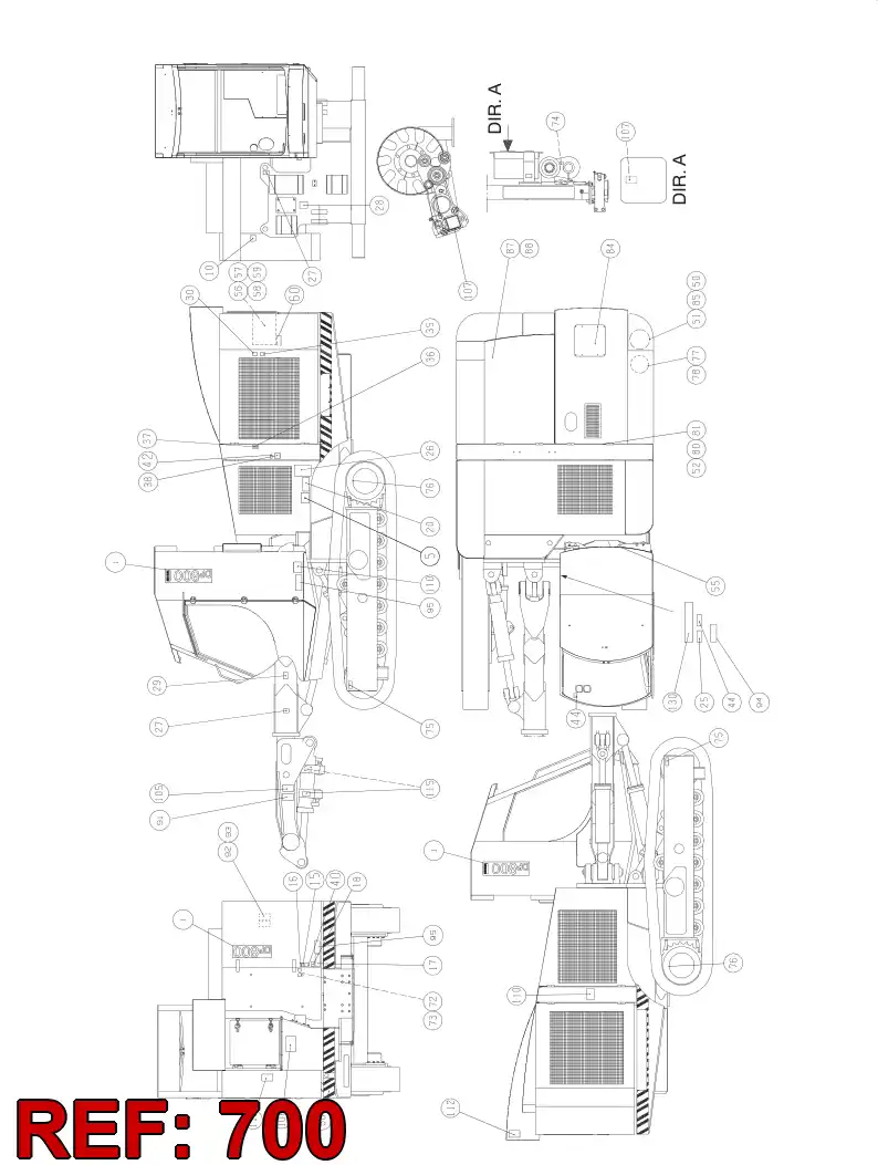 55096717 550 967 17 TRANSPORTATION DRAWING - Sandvik Technical Drawing