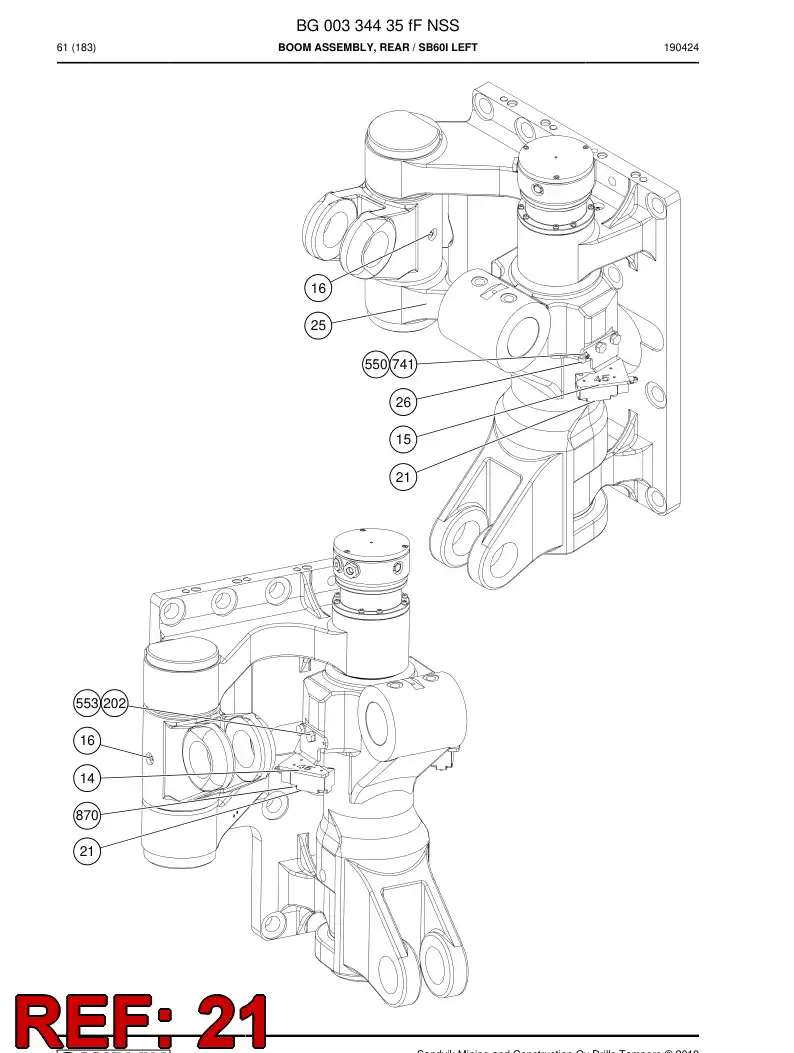 55096811a 550 968 11a Switch, Limit - Sandvik Technical Drawing