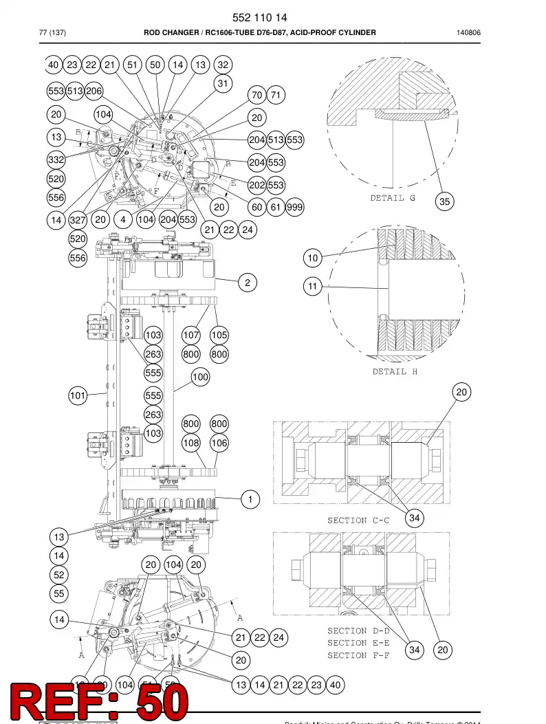 55096825 550 968 25 MACHO - Sandvik Technical Drawing