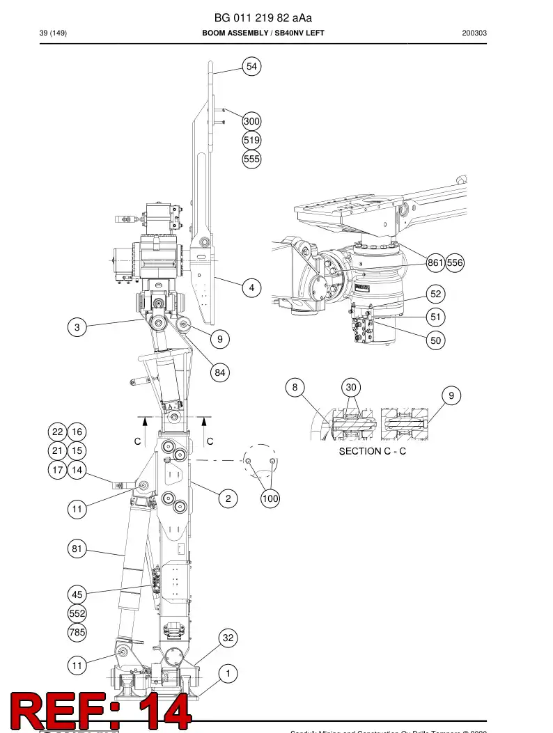 55096855b 550 968 55b Strap, Metal - Sandvik Technical Drawing