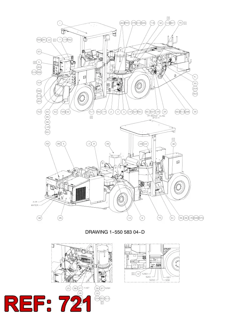 55096937 550 969 37 MOUNTING - Sandvik Technical Drawing