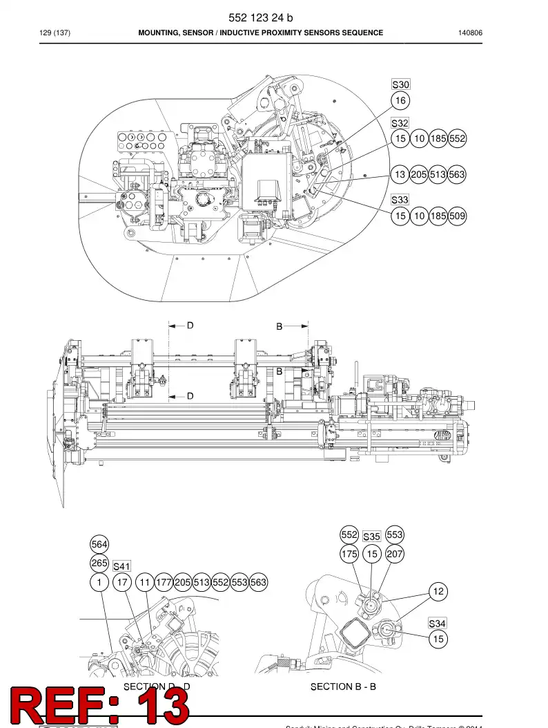 55097187a 550 971 87a Plate - Sandvik Technical Drawing