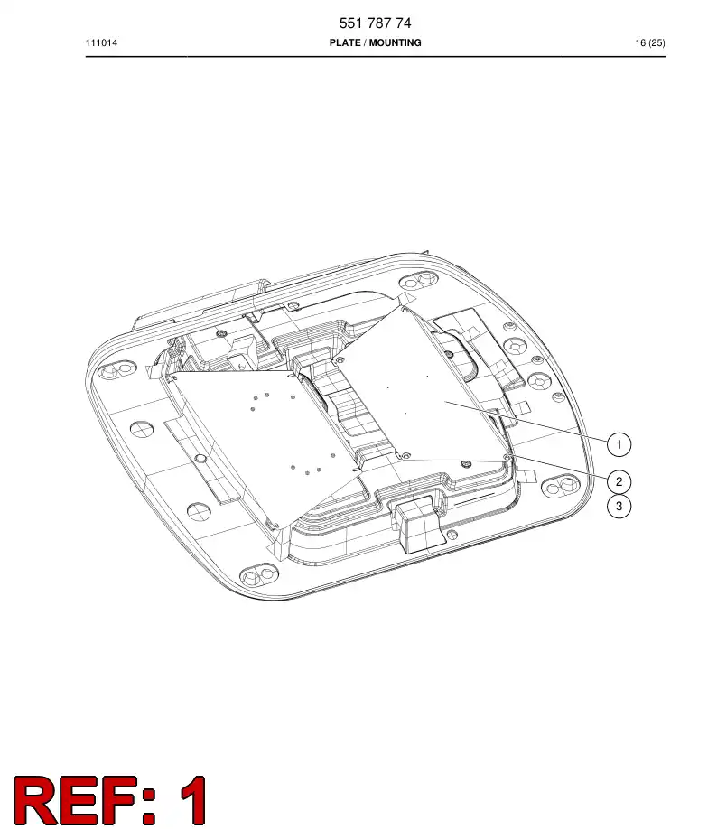 55097192a 550 971 92a STAND - Sandvik Technical Drawing