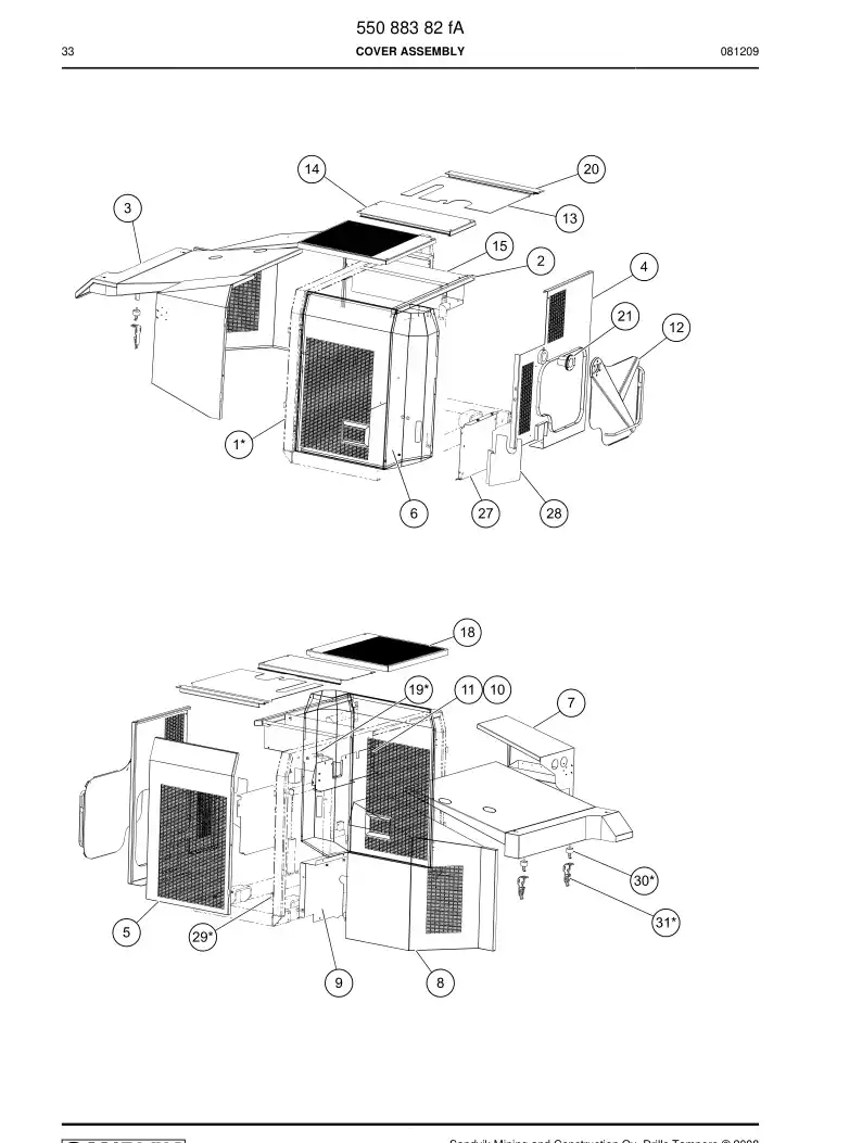 55097324 550 973 24 Flexible fitting - Sandvik Technical Drawing