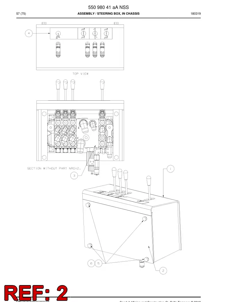 55097522a 550 975 22a Plate - Sandvik Technical Drawing