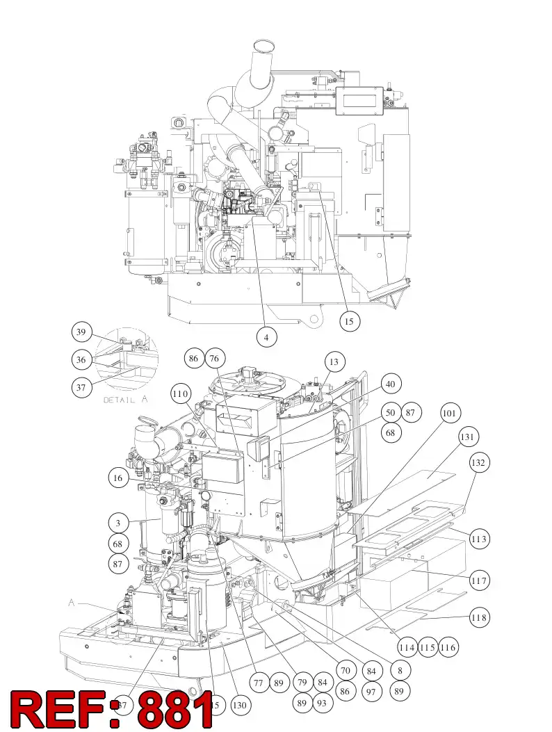55097560 550 975 60 HOSE SET - Sandvik Technical Drawing