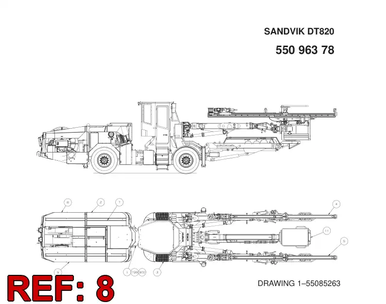 55097574 550 975 74 OPTION MODULE - Sandvik Technical Drawing