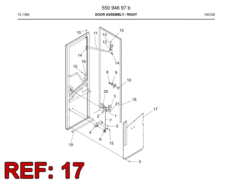 55097730 550 977 30 Cover plate - Sandvik Technical Drawing
