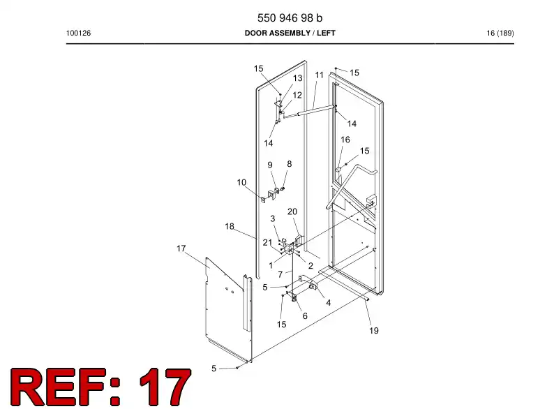55097731 550 977 31 Cover plate - Sandvik Technical Drawing