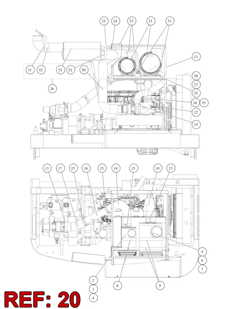 55097886 550 978 86 Air hose - Sandvik Technical Drawing