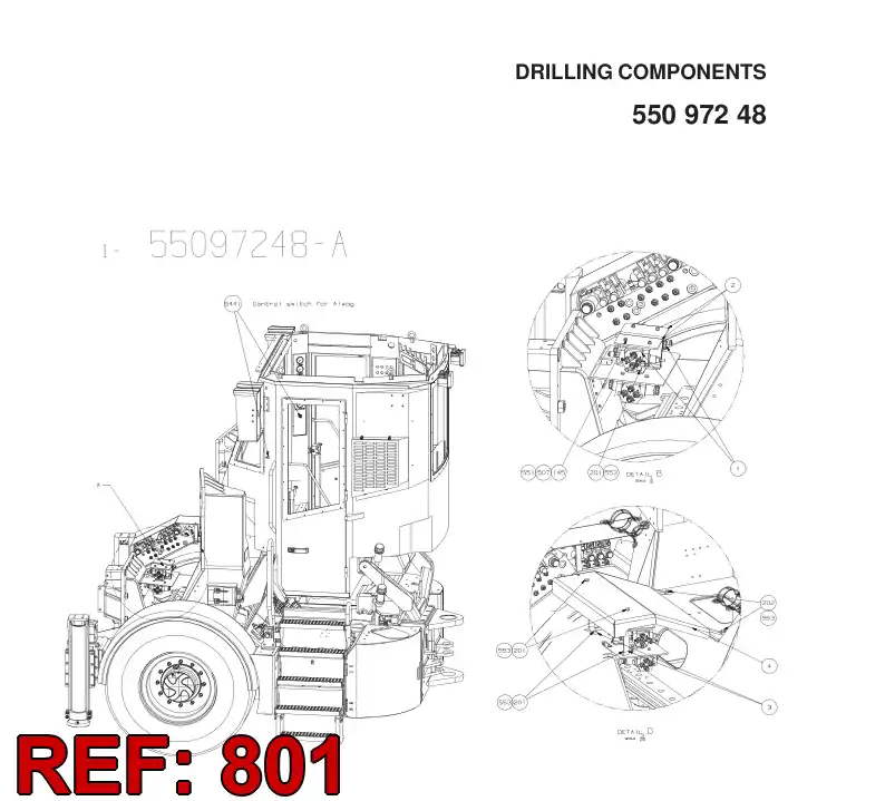 55097928 550 979 28 HOSING - Sandvik Technical Drawing